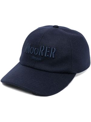 Moorer logo-embroidered cap - Blue