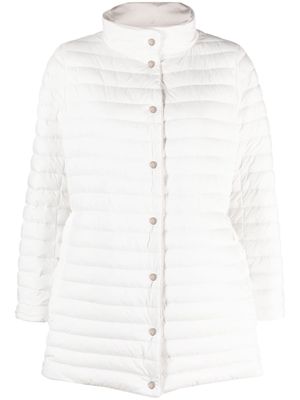 Moorer long-sleeve reversible padded jacket - White