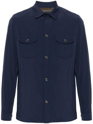 Moorer long-sleeve shirt jacket - Blue
