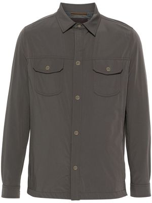 Moorer long-sleeve shirt jacket - Grey