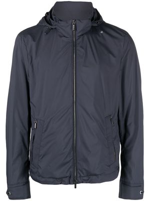Moorer long-sleeved hooded jacket - Blue