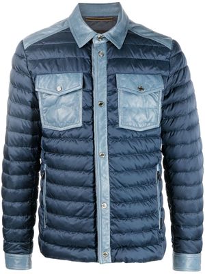 Moorer long-sleeved padded jacket - Blue
