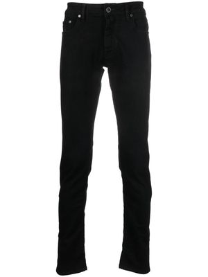 Moorer mid-rise tapered-leg jeans - Black