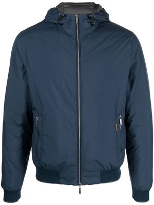 Moorer Oniro hooded padded jacket - Blue