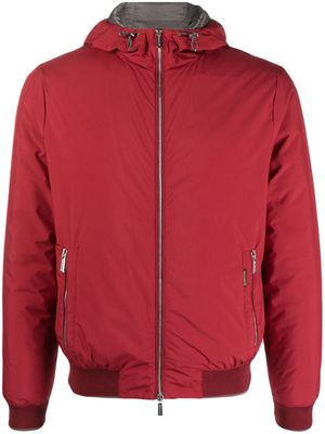 Moorer Oniro hooded padded jacket - Red