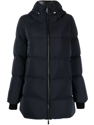 Moorer padded down-feather coat - Black