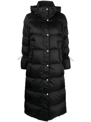 Moorer padded feather-down coat - Black