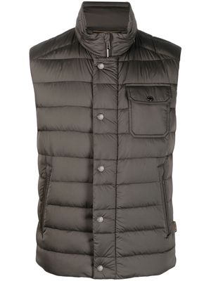 Moorer padded-panel detail jacket - Green
