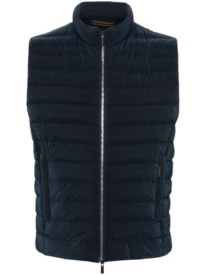Moorer quilted padded gilet - Blue