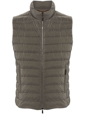 Moorer quilted padded gilet - Green