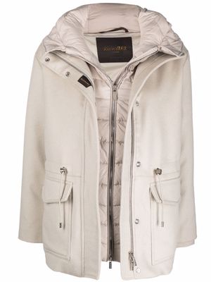 Moorer reversible duffle coat - Grey