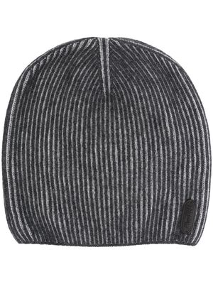 Moorer ribbed knit beanie - Grey