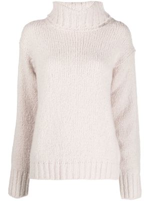 Moorer roll-neck pullover cashmere jumper - Neutrals