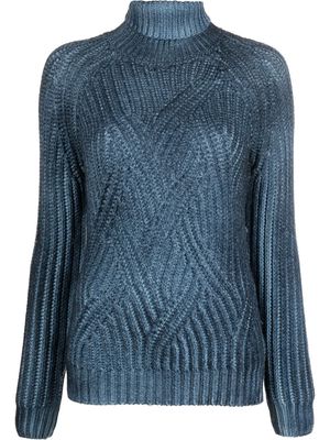 Moorer roll-neck pullover jumper - Blue
