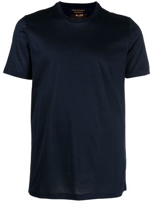 Moorer short-sleeve cotton T-shirt - Blue