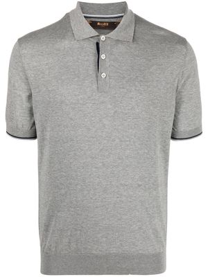 Moorer short-sleeve polo-shirt - Grey
