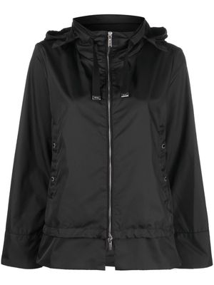 Moorer Sinia hooded jacket - Black