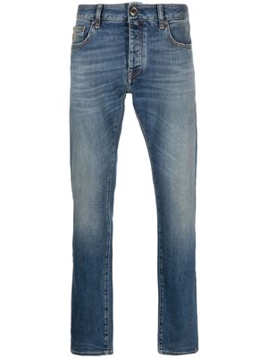Moorer stonewashed mid-rise jeans - Blue