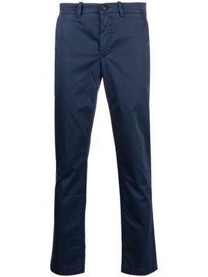 Moorer straight-leg chino trousers - Blue