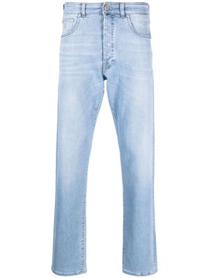 Moorer straight-leg cotton-blend jeans - Blue