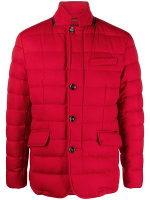 Moorer Zayn quilted cashmere down jacket - Red