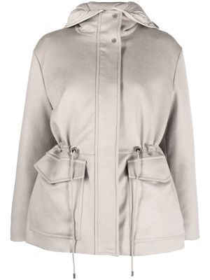 Moorer Zermatt hooded jacket - Neutrals