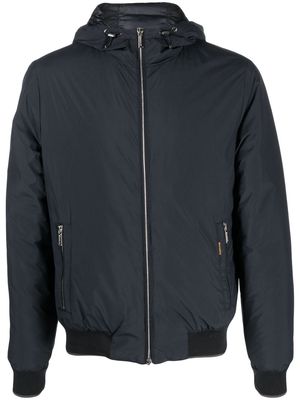 Moorer zip-up hooded jacket - Blue
