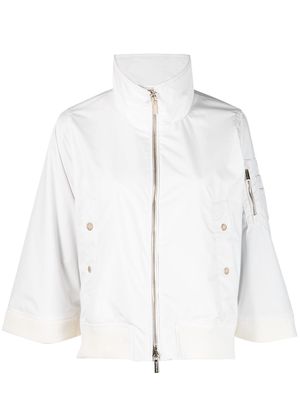 Moorer zip-up jacket - White
