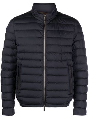 Moorer zip-up padded jacket - Blue