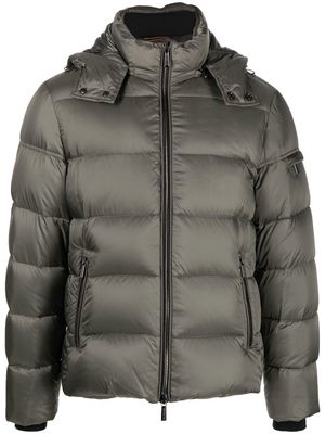 Moorer zip-up padded jacket - Grey