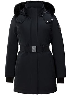 Moose Knuckles Alpharetta belted padded jacket - Black
