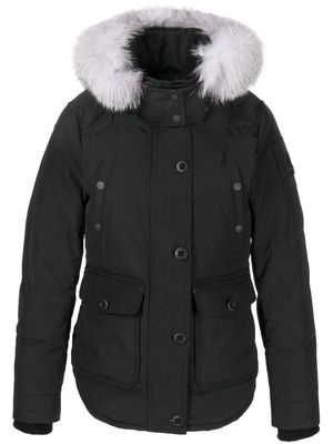 Moose Knuckles Anguille hooded down jacket - BLK W/FROST