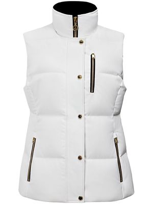 Moose Knuckles Cambria high-neck padded gilet - White