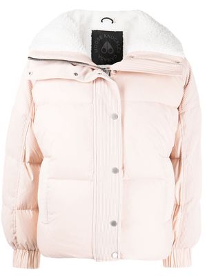 Moose Knuckles corduroy puffer jacket - Pink