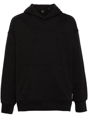 Moose Knuckles Deschamps zipped-logo hoodie - Black