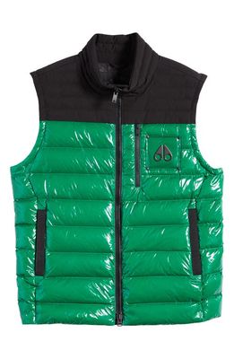 Moose Knuckles Dugald Quilted Down Puffer Vest in Malachiteb