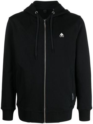 Moose Knuckles Dundas front-zip hoodie - Black
