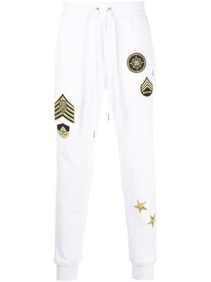 Moose Knuckles embroidered Montrose joggers - White