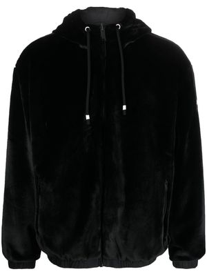 Moose Knuckles faux-fur hooded jacket - Black