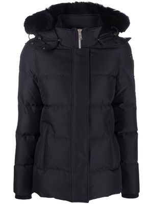 MOOSE KNUCKLES feather-down shearling-lined jacket - Black