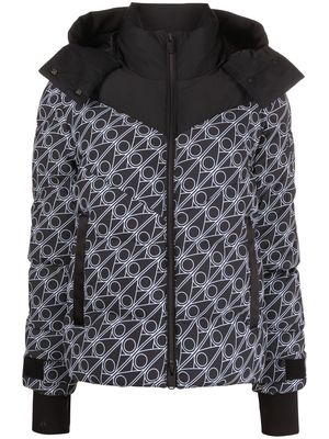 Moose Knuckles Green Point printed puffer jacket - Black