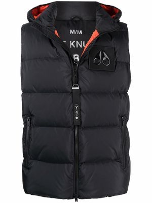Moose Knuckles hooded padded gilet - Black