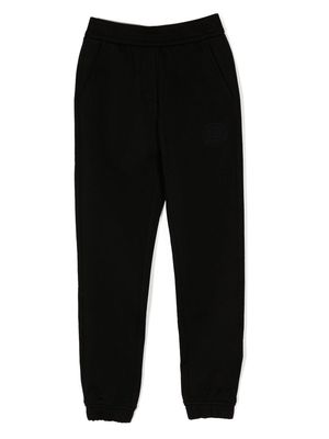 Moose Knuckles Kids Keneedy elasticated-waistband cotton joggers - Black