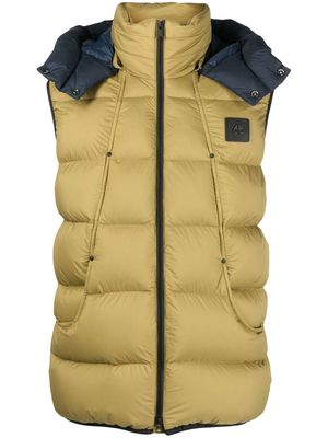 Moose Knuckles logo-embossed down gilet - Green