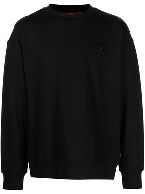 Moose Knuckles logo embroidered sweatshirt - Black