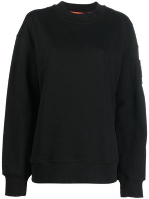 Moose Knuckles logo-patch cotton sweatshirt - Black