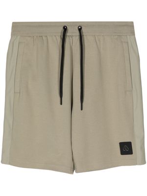 Moose Knuckles logo-patch cotton track shorts - Neutrals