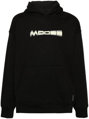 Moose Knuckles logo-print cotton hoodie - Black