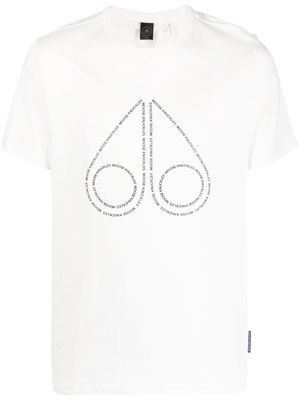 Moose Knuckles logo-print jersey T-shirt - White