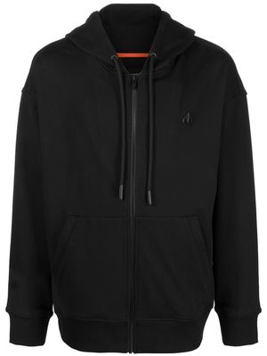 Moose Knuckles long-sleeve zip-up hoodie - Black